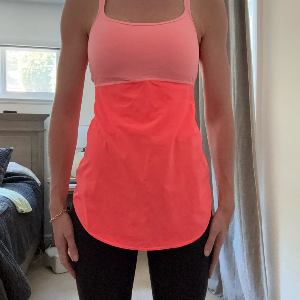 Lucy Bright Pink Athletic Tank Top